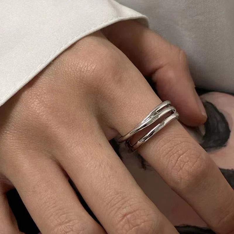 Retro Silver Band Set