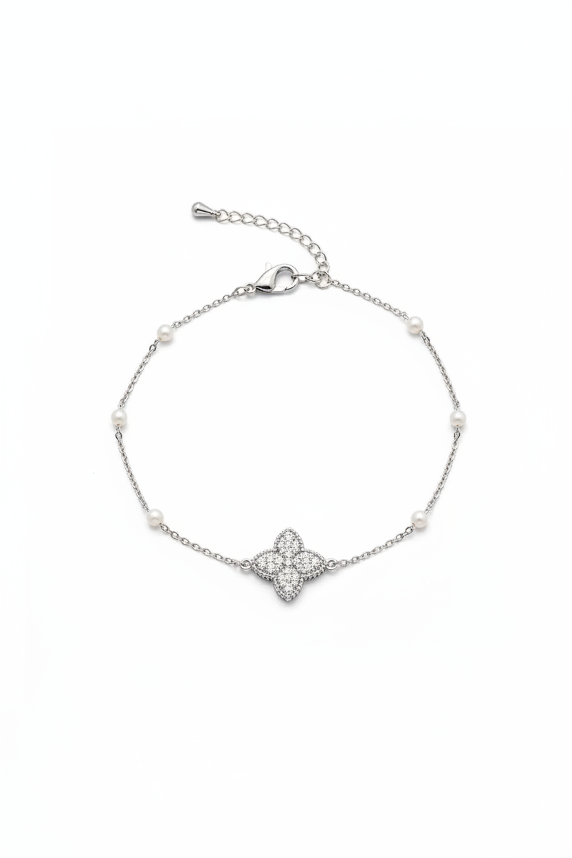 princess flower Charm Bracelet