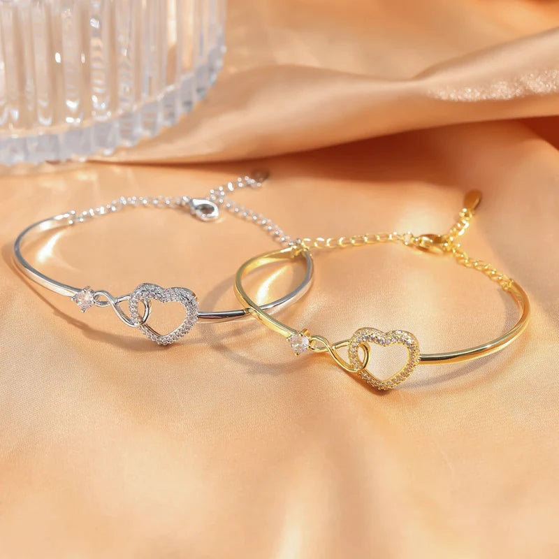 Hollowed Heart Shape Bracelet