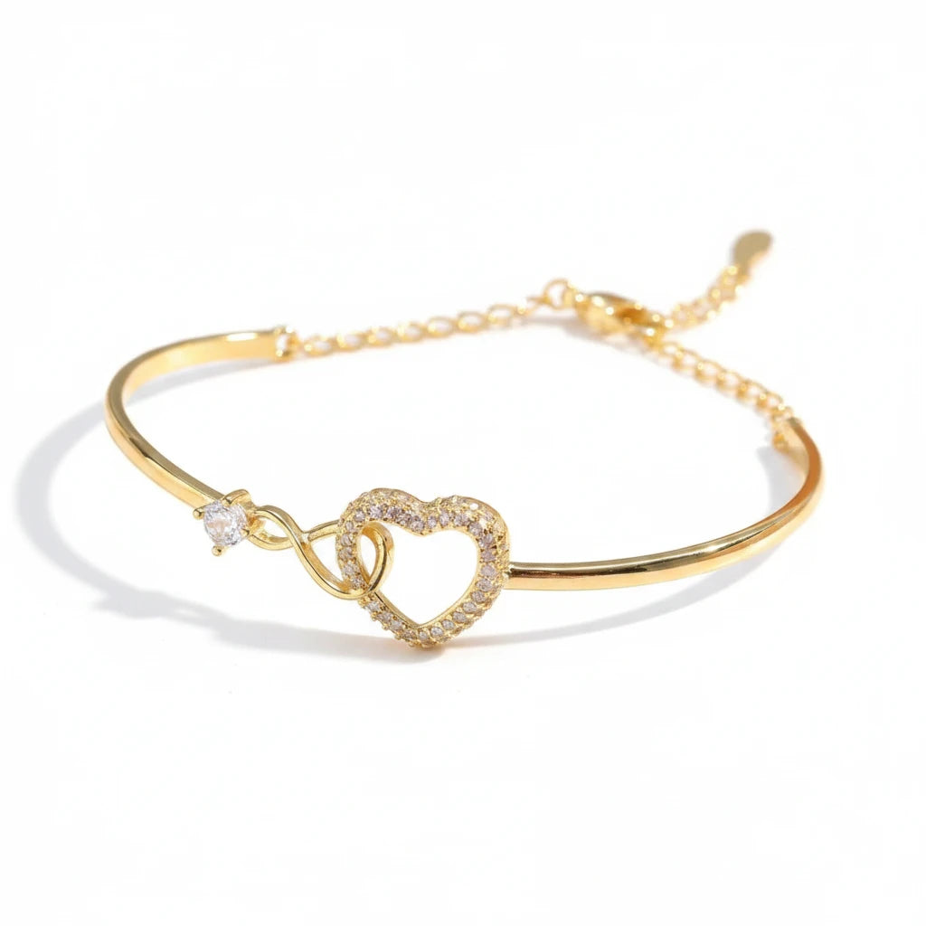 Hollowed Heart Shape Bracelet