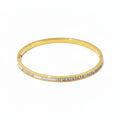 Elegant Slim Crystal-Line Bangle