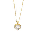 Elegant Heart Geometry Pendant Necklace
