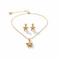 Floral Star Pendant Set