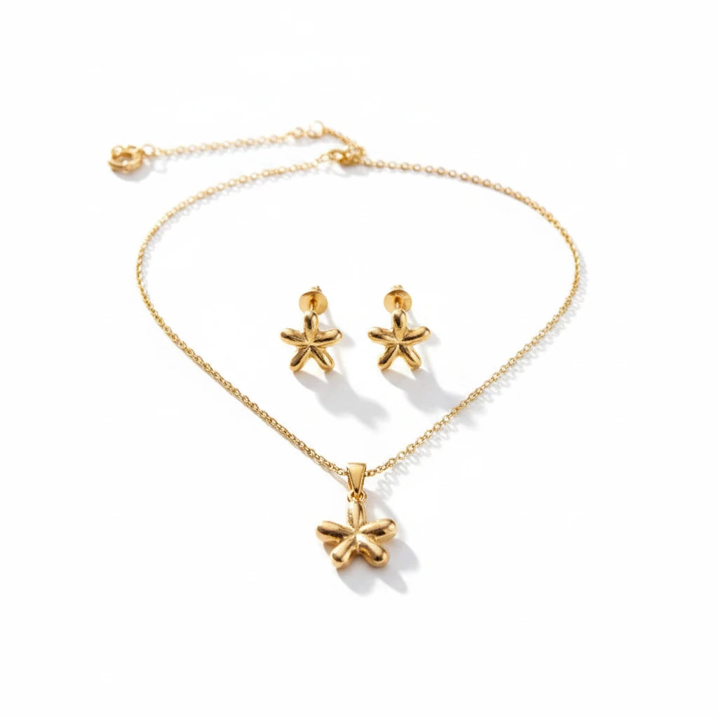 Floral Star Pendant Set