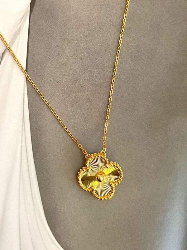 Gold Clover Charm Necklace