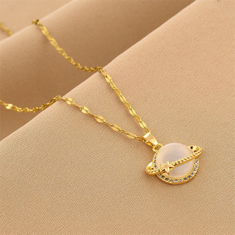 Planet Opal Pendant Necklace