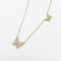 Ethereal Crystal Butterfly Necklace