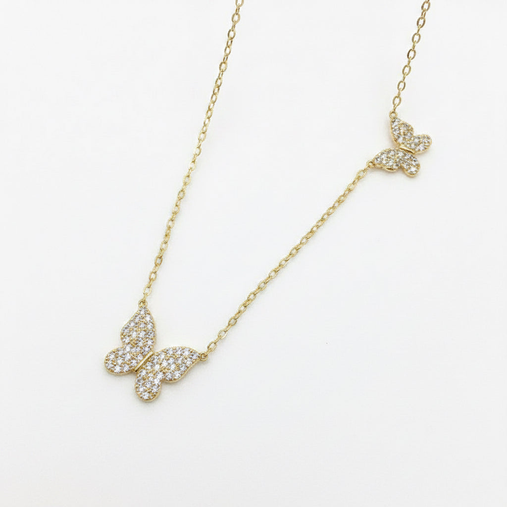 Ethereal Crystal Butterfly Necklace