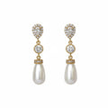 Ethereal Royal Teardrop Pearls Earrings