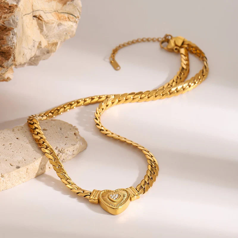 Radiant Heart Link Necklace