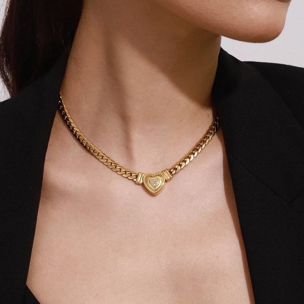 Radiant Heart Link Necklace
