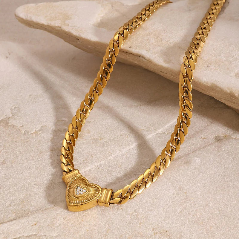 Radiant Heart Link Necklace