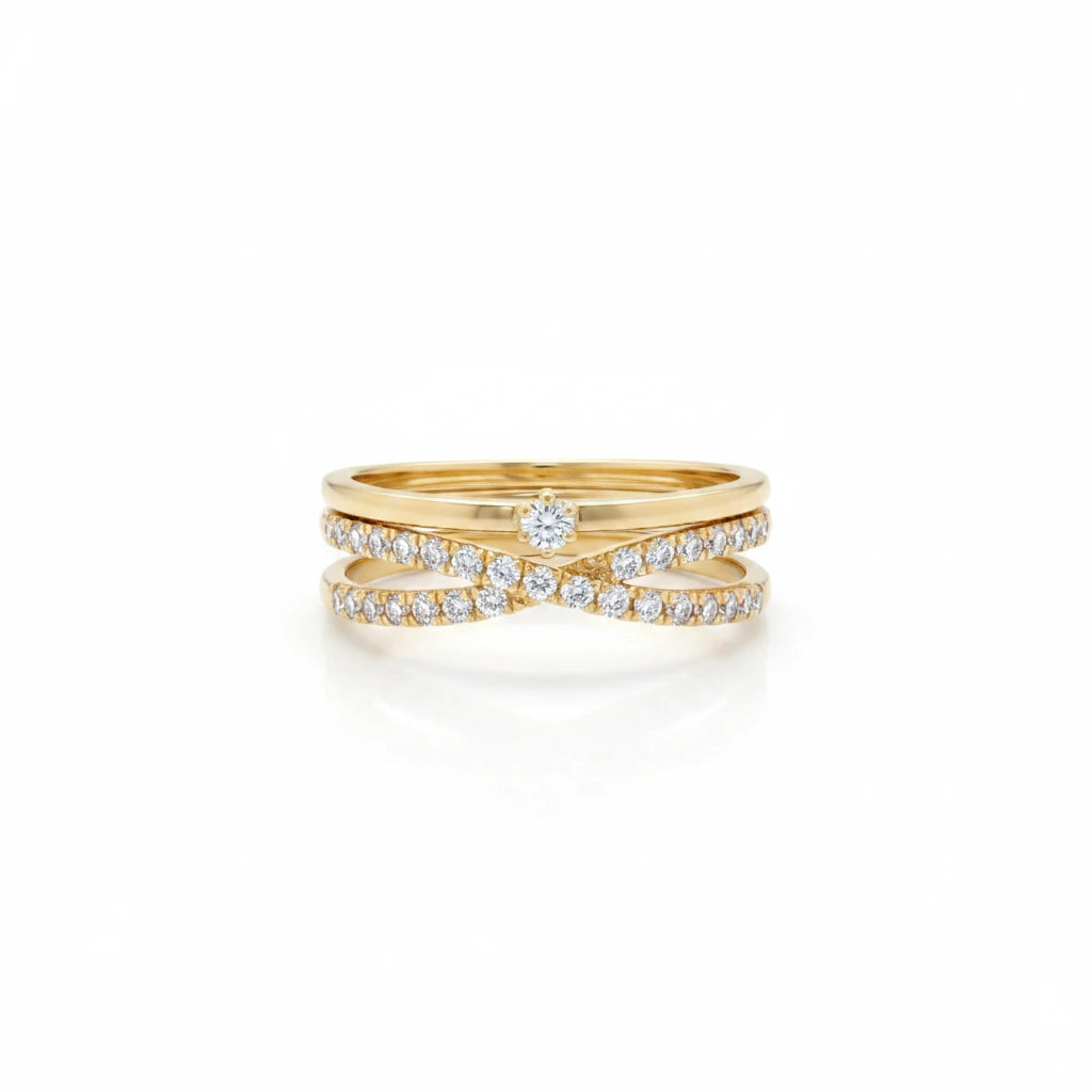 Micro-Pave Zircon Crown Ring