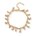 Minimalist Diamond Studded Tassel Bracelet