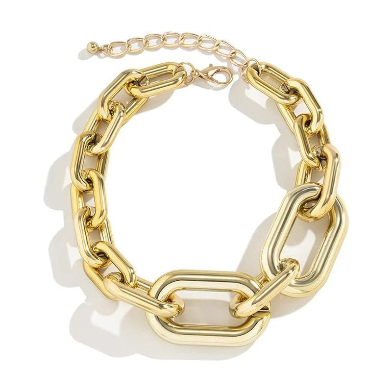 Bold Gold Link Choker