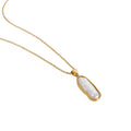 Liquid Pearl Medallion Necklace