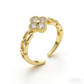 Clover Chain Open Ring