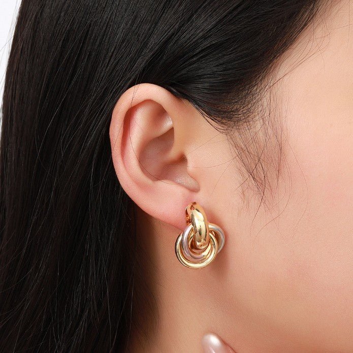 Layered Infinity Knot Earrings