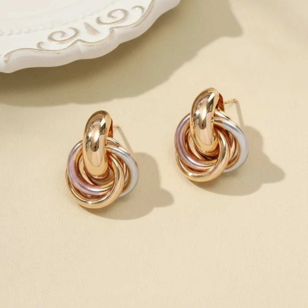 Layered Infinity Knot Earrings