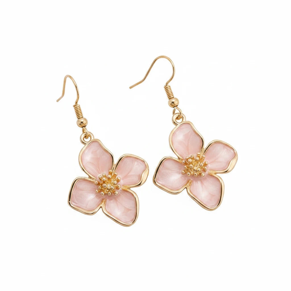 Sakura Blossom Drop Earrings