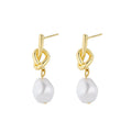 Vintage Baroque Pearl Earrings