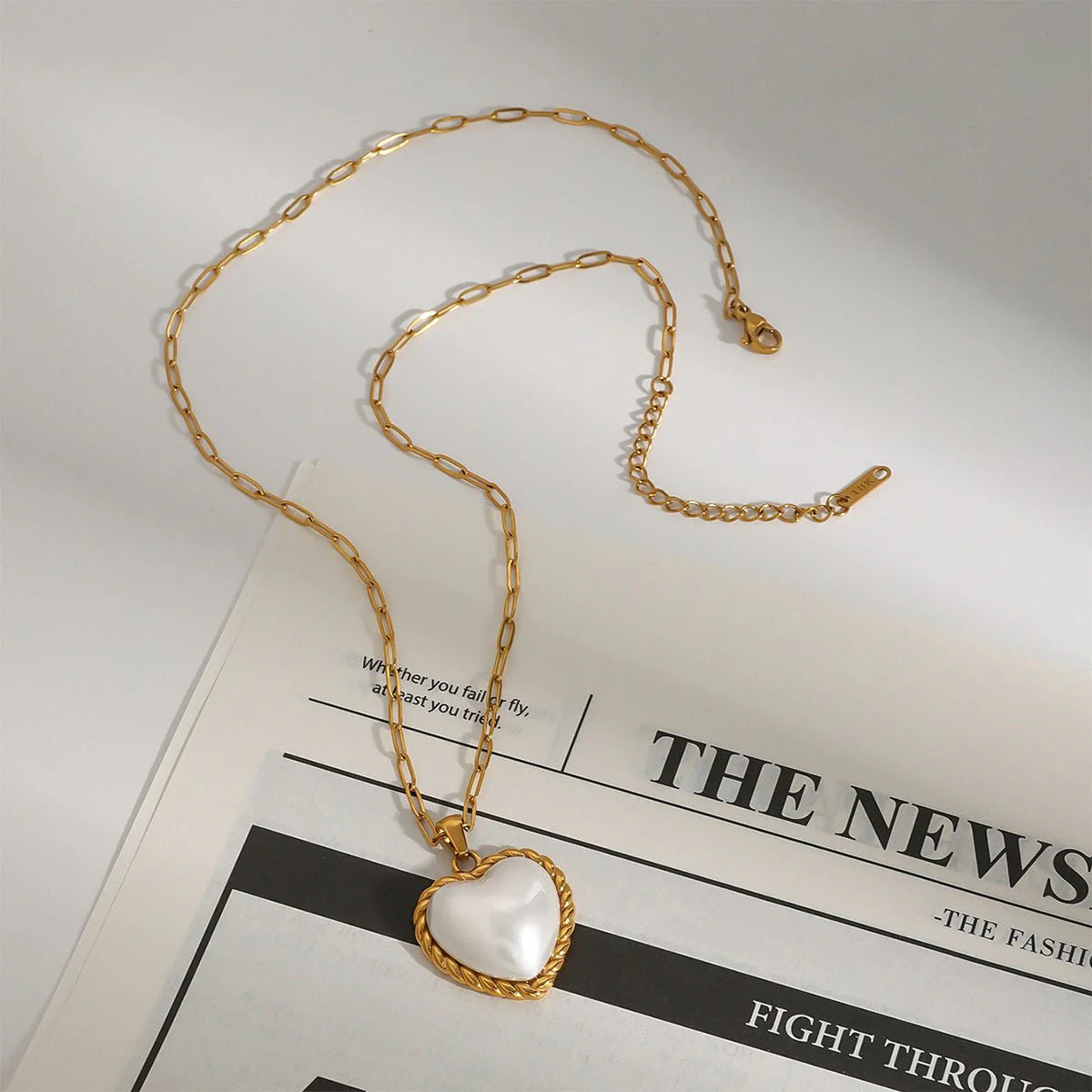 Pearl Essence Heart Necklace